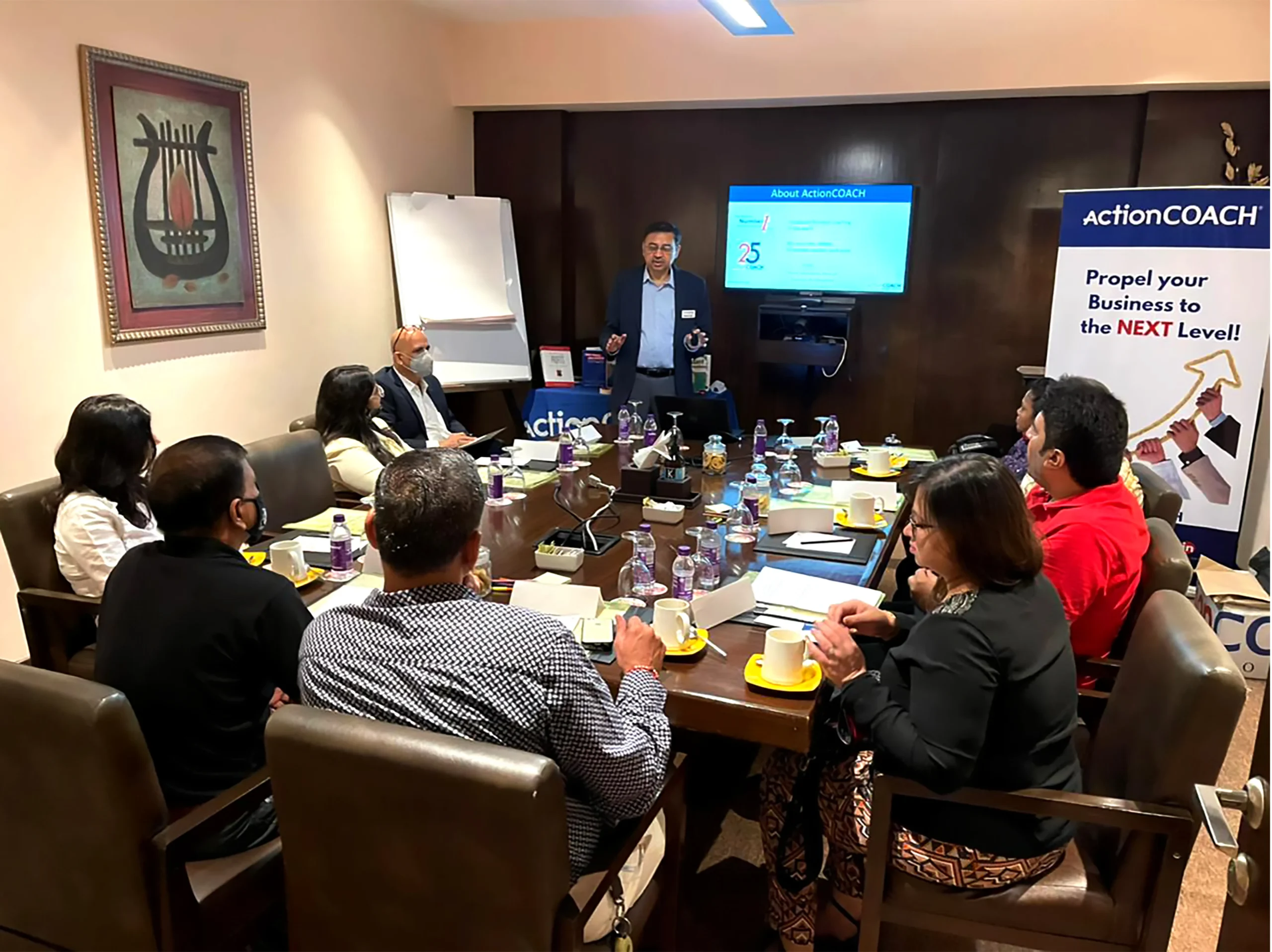 Business Coach Ratish Pandey Conducting a session